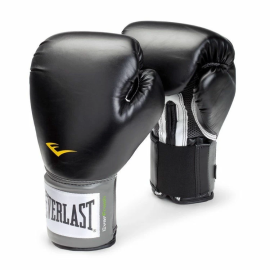 Боксерские тренировочные перчатки Everlast PU Pro Style Anti-MB Black