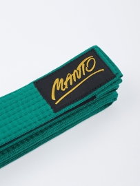 Дитячий пояс для кімоно MANTO Kids Belt BJJ Tag Green, Фото № 2