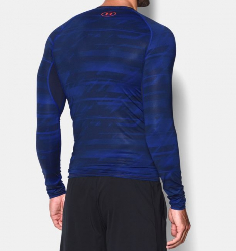 Компрессионная футболка Under Armour Printed Long Sleeve Compression Shirt Academy купить