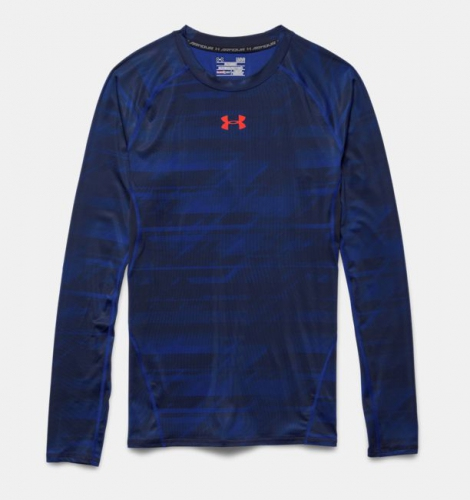 Компрессионная футболка Under Armour Printed Long Sleeve Compression Shirt Academy фото