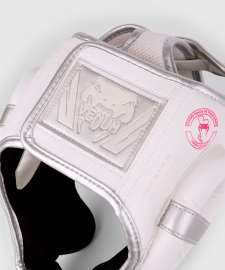 Шлем Venum Elite Headgear White Silver Pink, Фото № 2