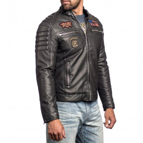 Affliction The Clash PU Leather Jacket buy