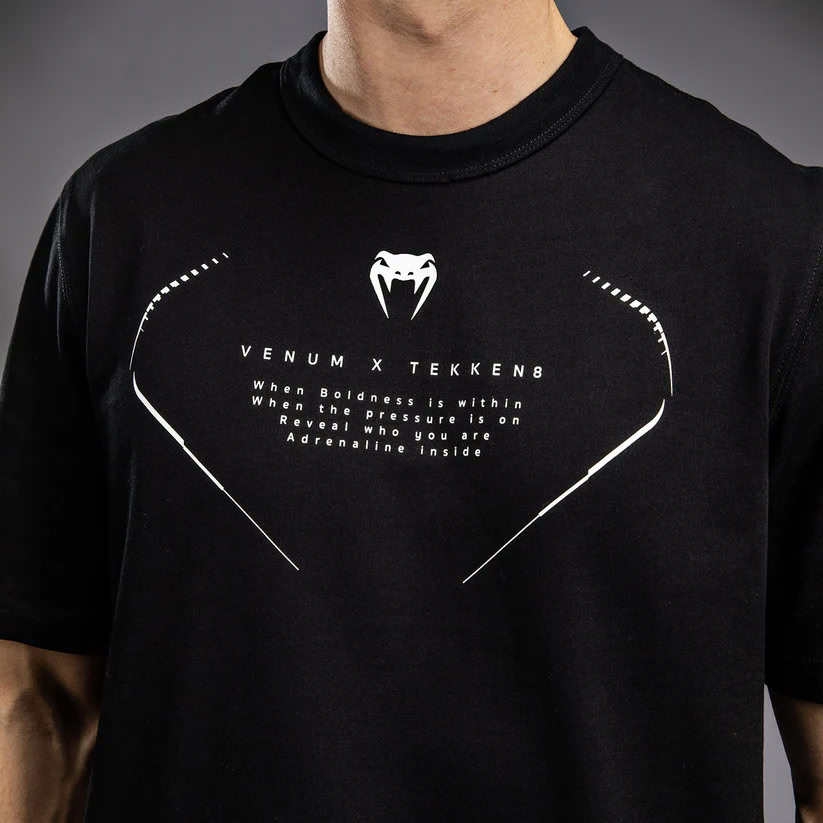 Футболка Venum x TEKKEN 8 Jin Kazama T-Shirt Black Black White фото