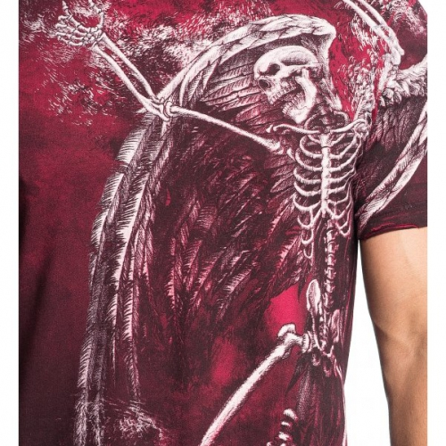 Футболка Affliction Mens Relinquish T-Shirt Red фото