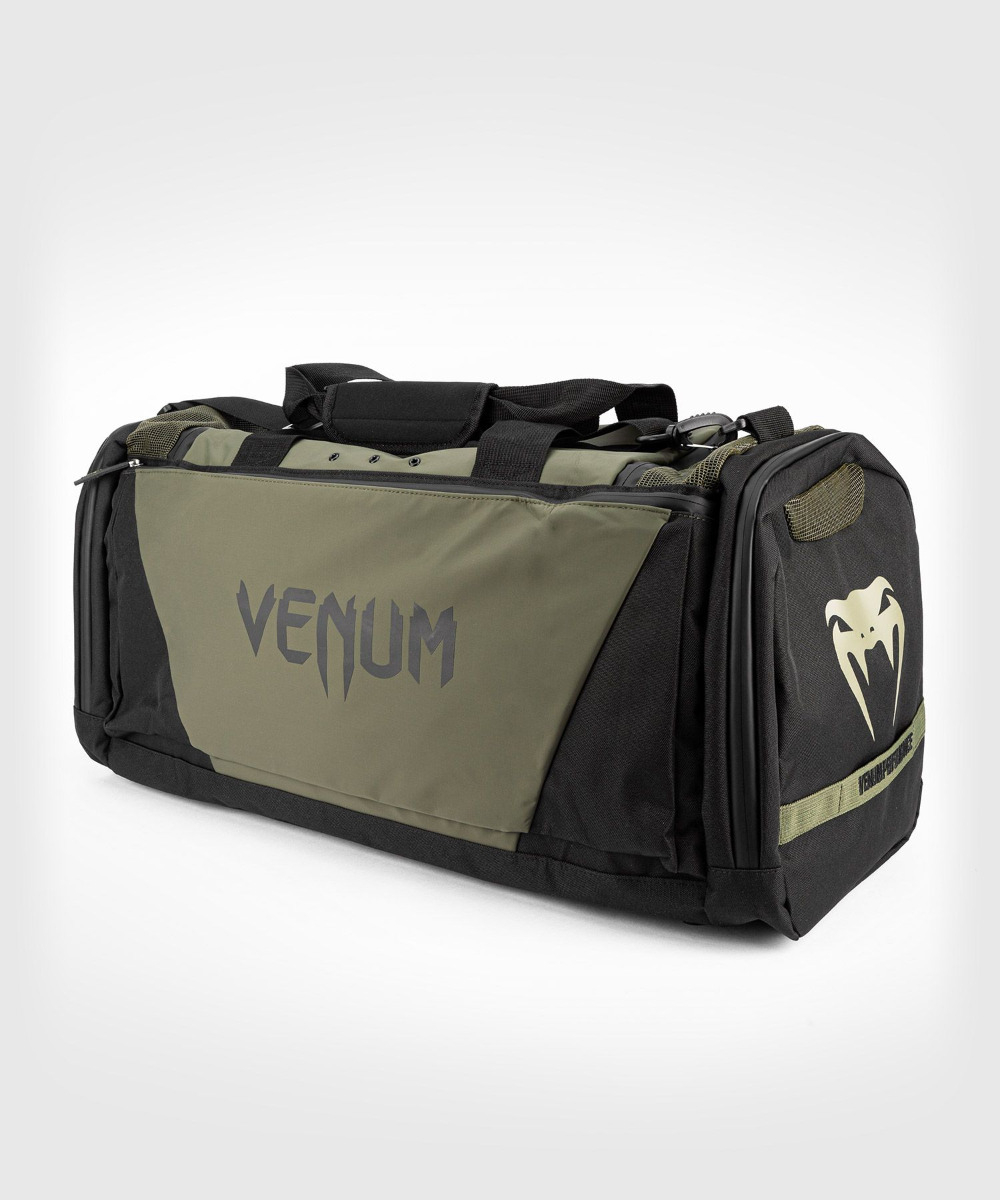 Venum Trainer Lite Evo Sports Bags Black Khaki photo