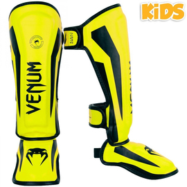 Защита голени для детей Venum Elite Standup Shinguards Neo Yellow