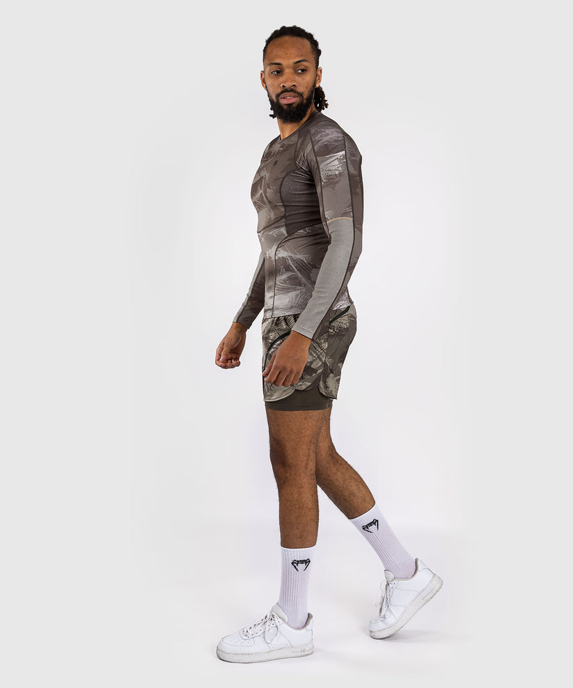 Venum Electron 3.0 Long Sleeve Rashguard Sand photo