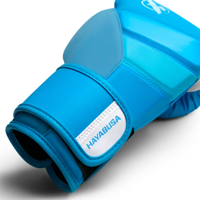 Боксерские перчатки Hayabusa T3 Neon Boxing Gloves Blue фото