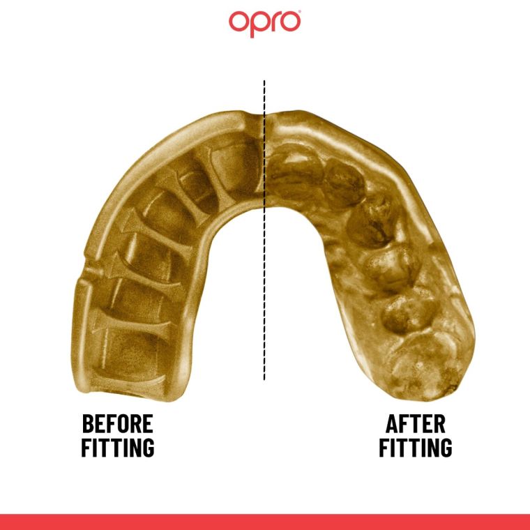 Childrens mouth guard Opro Self-fit GEN5 Youth Gold White Gold price