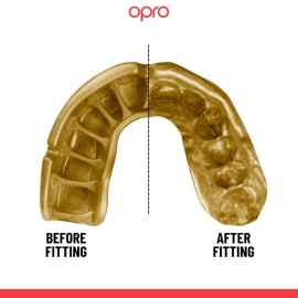 Childrens mouth guard Opro Self-fit GEN5 Youth Gold White Gold price