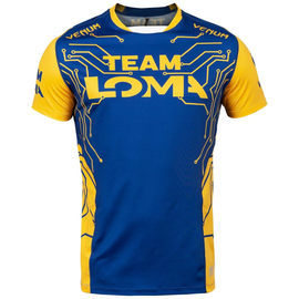Футболка Venum Loma Fight Dry Tech T-shirt Blue Yellow