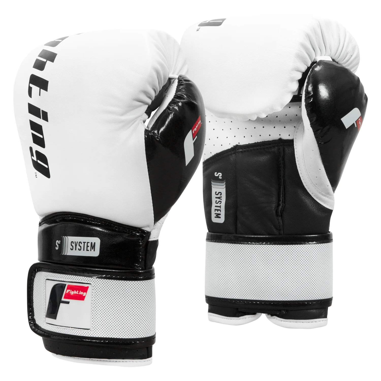 Боксерські рукавиці Fighting S2 GEL Power Sparring Gloves White Black купити
