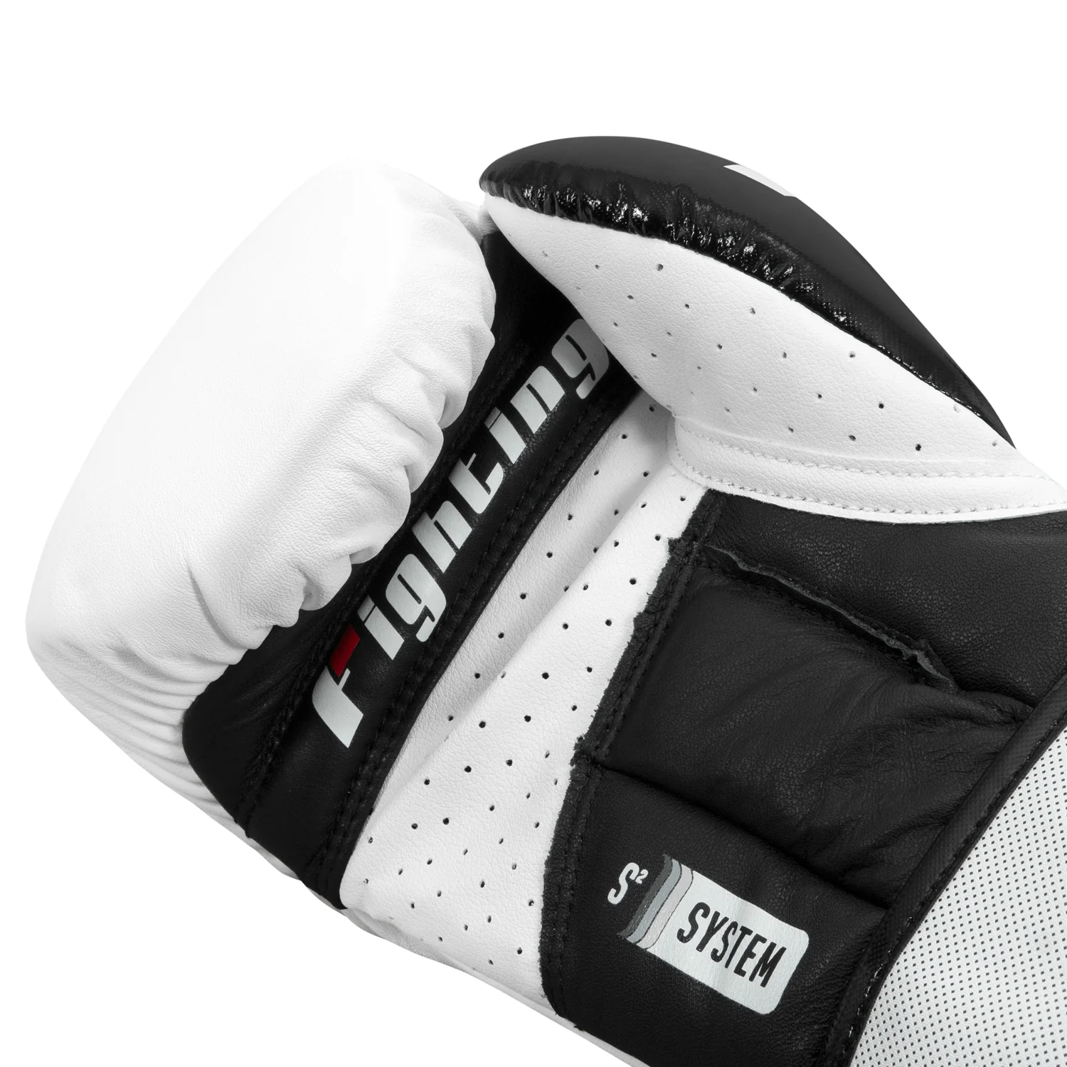 Боксерські рукавиці Fighting S2 GEL Power Sparring Gloves White Black фото