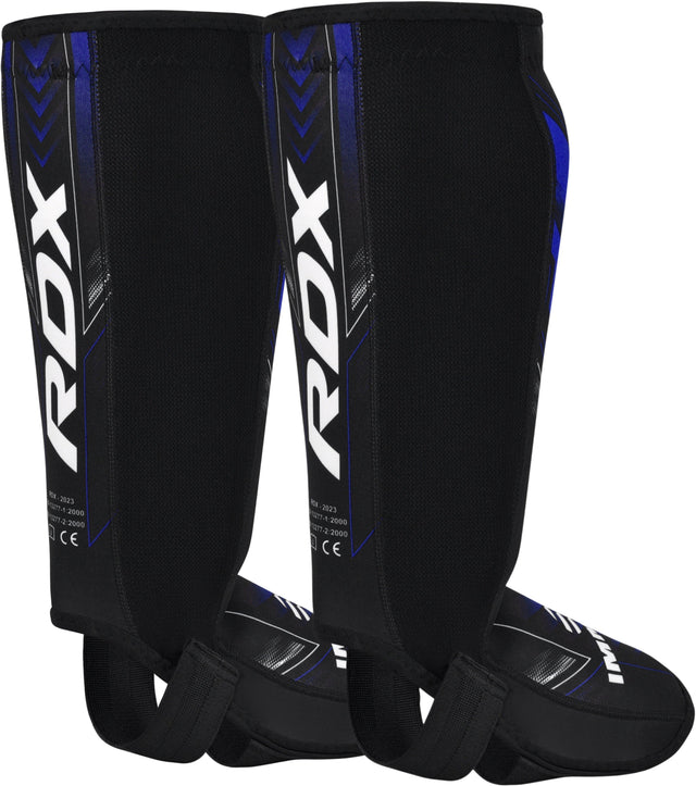 Захист гомілки RDX IMMAF Approved Neoprene Shin Instep Guards Blue купити