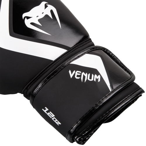 Боксерские перчатки Venum Contender 2.0 Boxing Gloves Black White цена