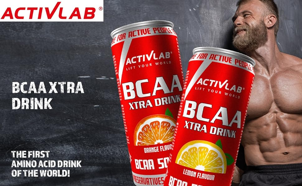 Аминокислота ActivLab BCAA Xtra Drink 5000 mg 330 ml Orange Flavour цена