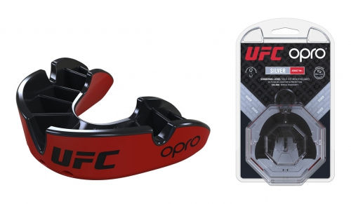 Капа OPRO Self-fit UFC Full Pack Silver розмір