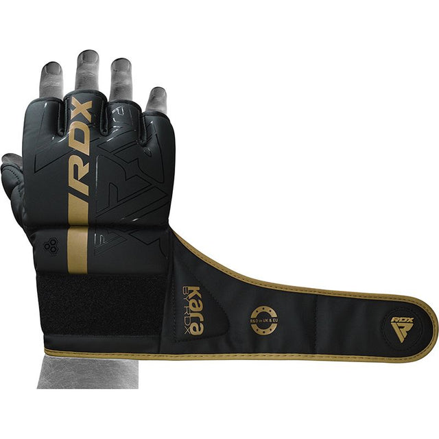 Рукавиці для MMA RDX F6 Kara Grappling Gloves Golden фото