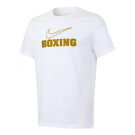 Футболка Nike Mens Boxing WM Tee White Metallic Gold