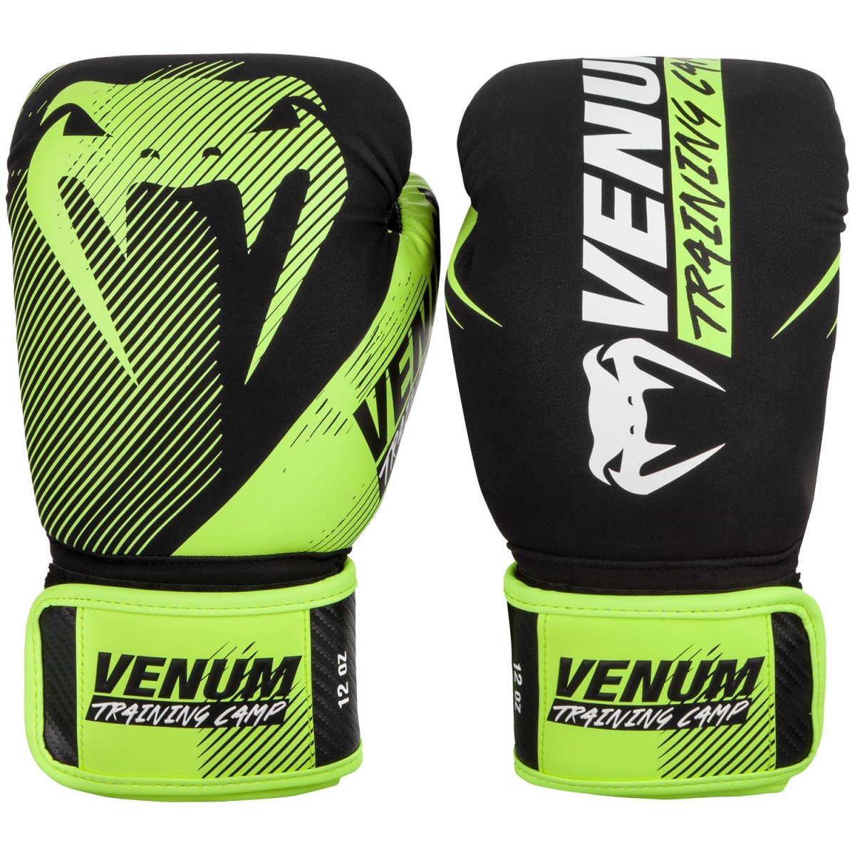Боксерские перчатки Venum Traning Camp 2.0 Boxing Gloves Black Neo Yellow
