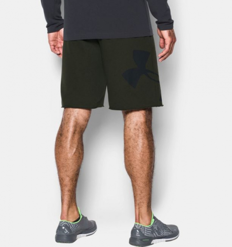 Under Armour Rival Fleece Exploded Logo Artillery Green shorts buy