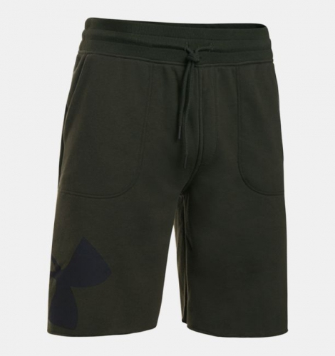 Under Armour Rival Fleece Exploded Logo Artillery Green shorts photo