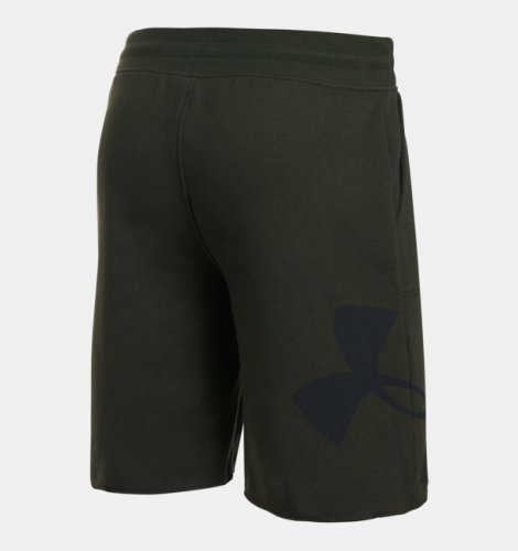 Under Armour Rival Fleece Exploded Logo Artillery Green shorts original