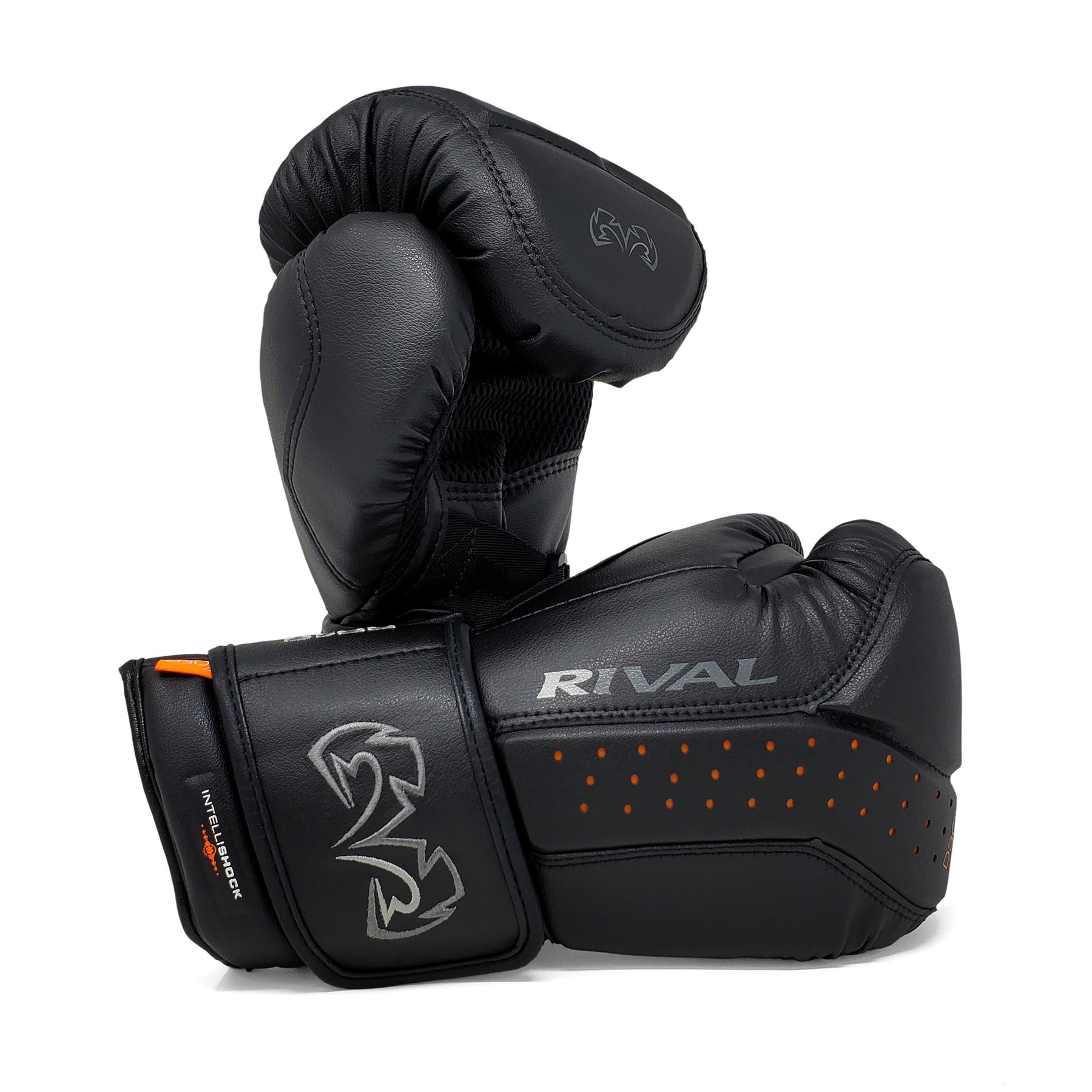Боксерские перчатки Rival RB10 Intelli-Shock Bag Gloves Black Black