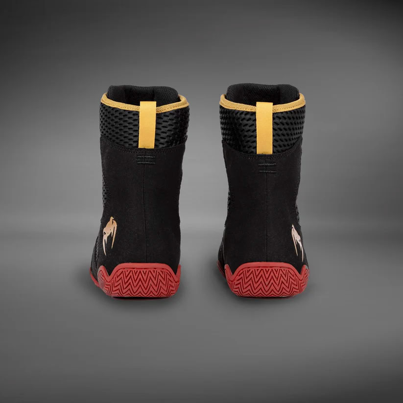 Боксерки Venum Contender Boxing Shoes Black Gold Red купити