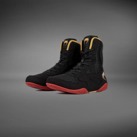 Боксерки Venum Contender Boxing Shoes Black Gold Red