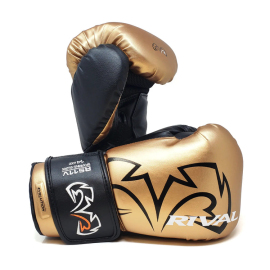 Boxing gloves Rival RS11V Evolution Sparring Gloves Velcro Gold