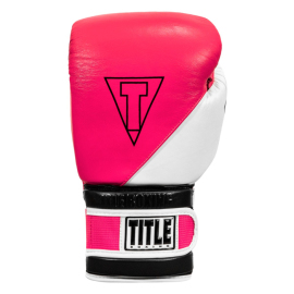 Боксерские перчаткиTitle Gel E-Series Training&Sparring Gloves Pink White Black, Фото № 2