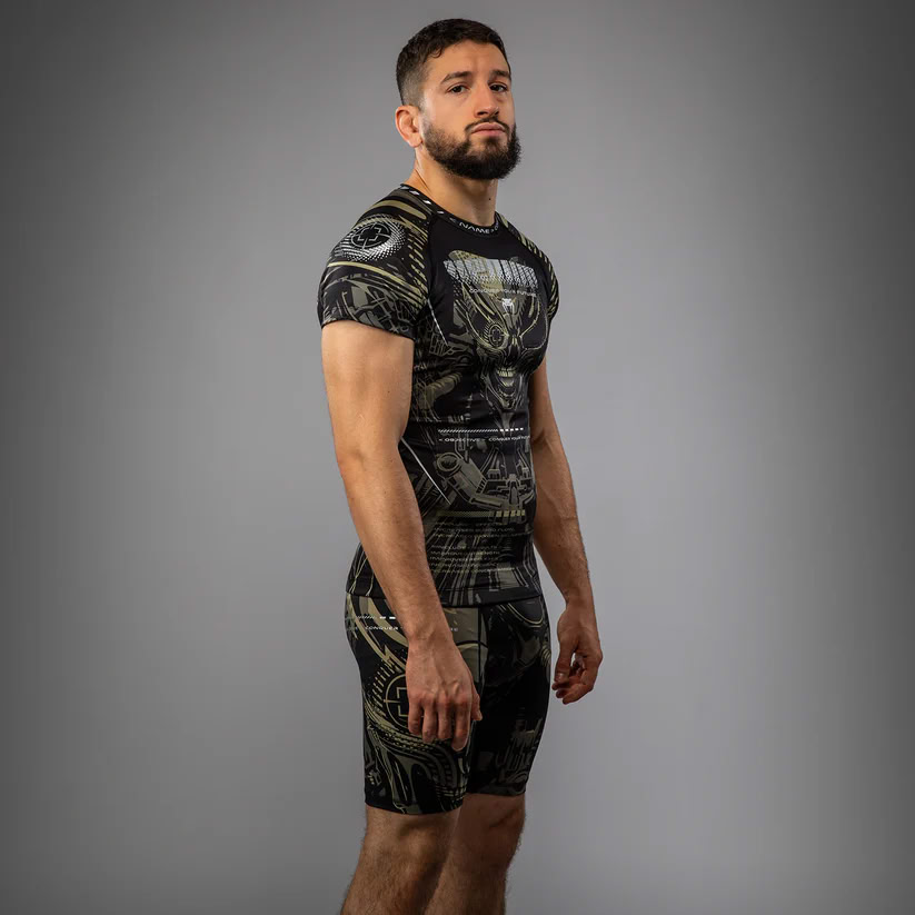 Рашгард Venum Invader Short Sleeve Rashguard Black Sand купити