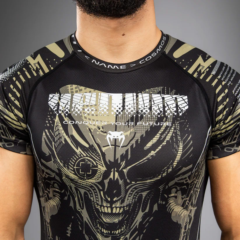 Рашгард Venum Invader Short Sleeve Rashguard Black Sand розмір