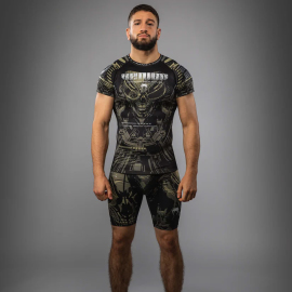 Рашгард Venum Invader Short Sleeve Rashguard Black Sand
