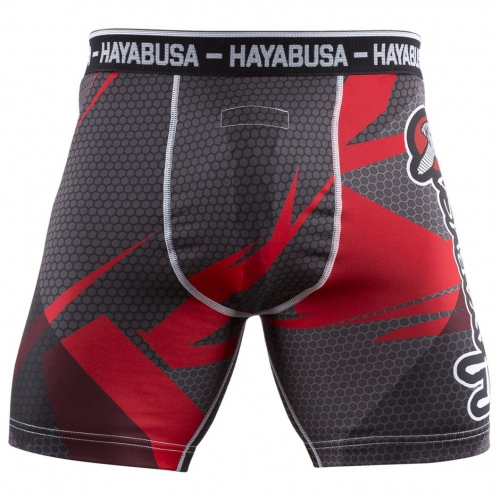 Компрессионные шорты Hayabusa Metaru 47 Silver Compression Shorts Red цена