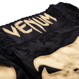 Шорты для тайского бокса Venum Inferno Muay Thai Shorts Black Gold, Фото № 4