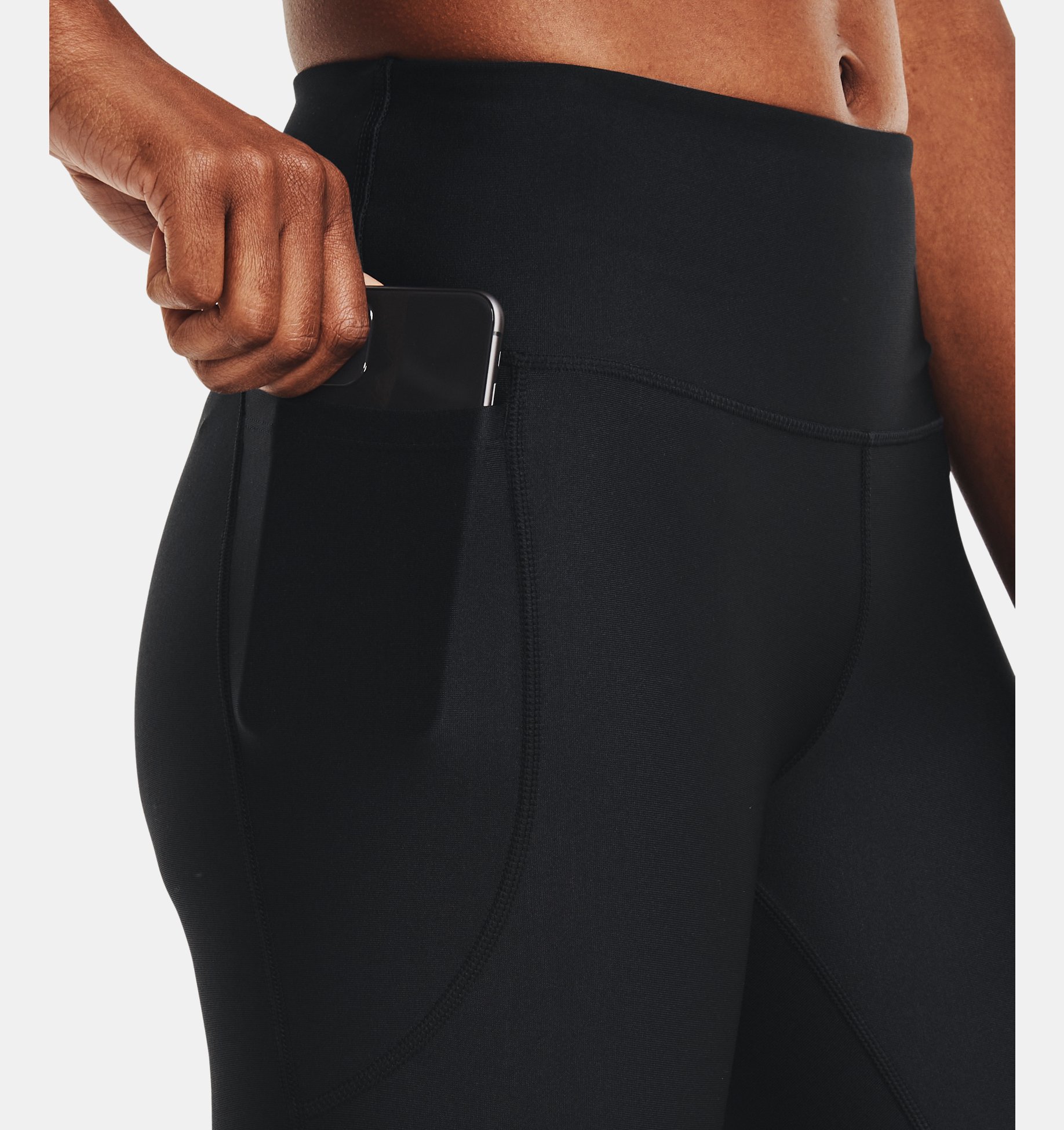 Womens leggings Under Armor Tech Black White photo
