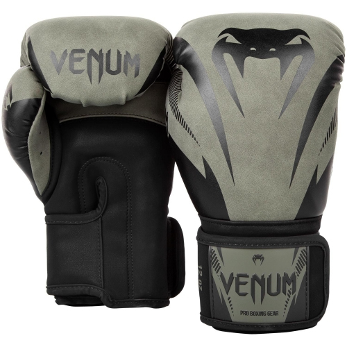 Боксерские перчатки Venum Impact Boxing Gloves Khaki Black цена
