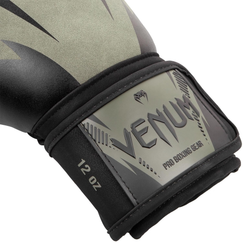 Боксерские перчатки Venum Impact Boxing Gloves Khaki Black купить