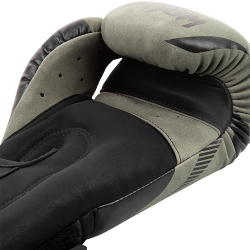 Боксерские перчатки Venum Impact Boxing Gloves Khaki Black фото