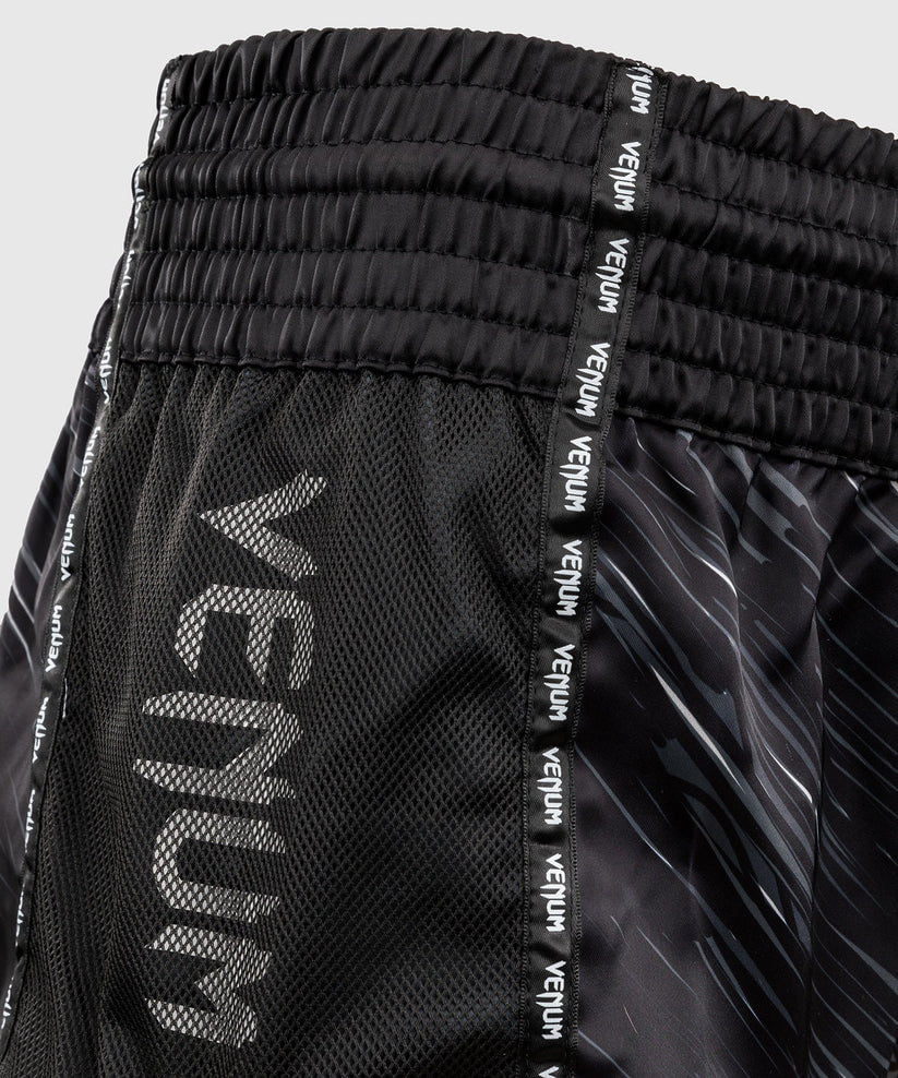 Тайські шорти Venum Rapid Muay Thai Shorts - Black/Storm Grey оригінал