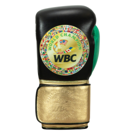 Боксерские перчатки Title WBC Green Belt Training Gloves 1.0 Black Green, Фото № 3