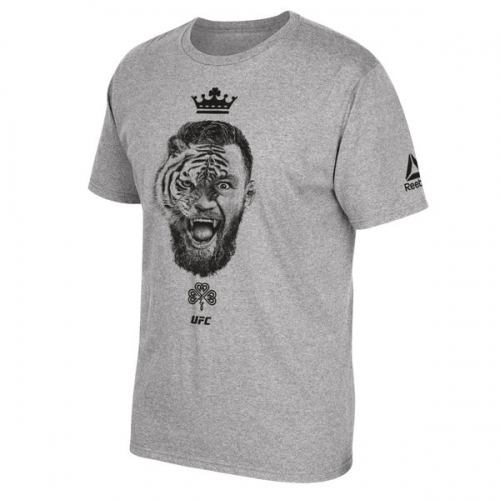 Reebok UFC Conor McGregor Tiger Face T-Shirt Gray buy
