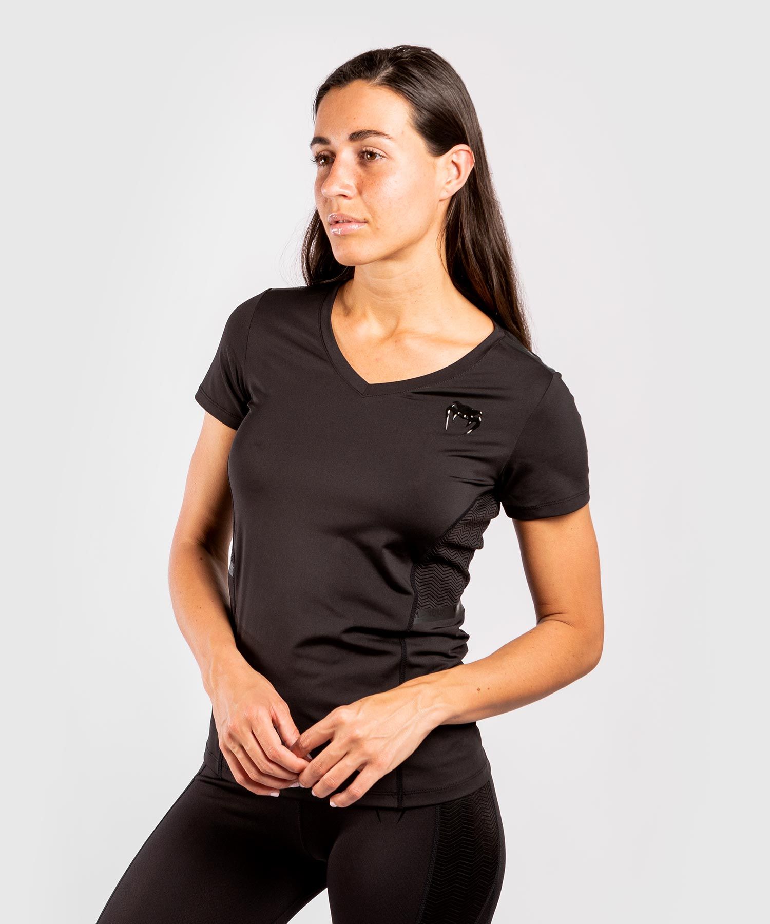 Жіноча спортивна футболка Venum G-Fit Dry Tech T-Shirt Black Black ціна