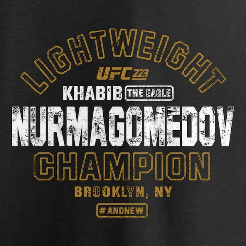 Футболка Reebok UFC Fanatics Branded Khabib Nurmagomedov UFC 223 Black цена