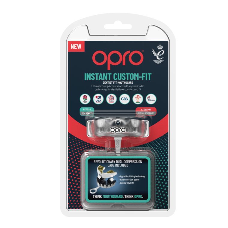 OPRO Instant Custom Fit Single Color Clear Mouthguard price