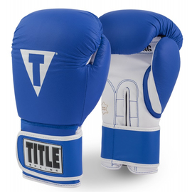 Боксерские перчатки TITLE Pro Style Leather Training Gloves 3.0 Blue