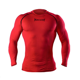 Компрессионная футболка с длинным рукавом Peresvit 3D Performance Rush Compression T-Shirt Red