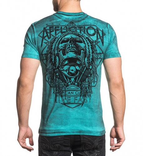 Футболка Affliction Ursa Major Dusk Teal купити